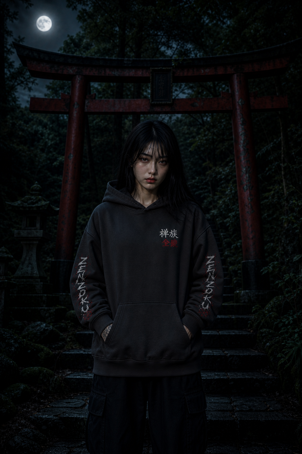 ZENZOKU Hoodie – Oversized Streetwear | Silence. Control. Power.