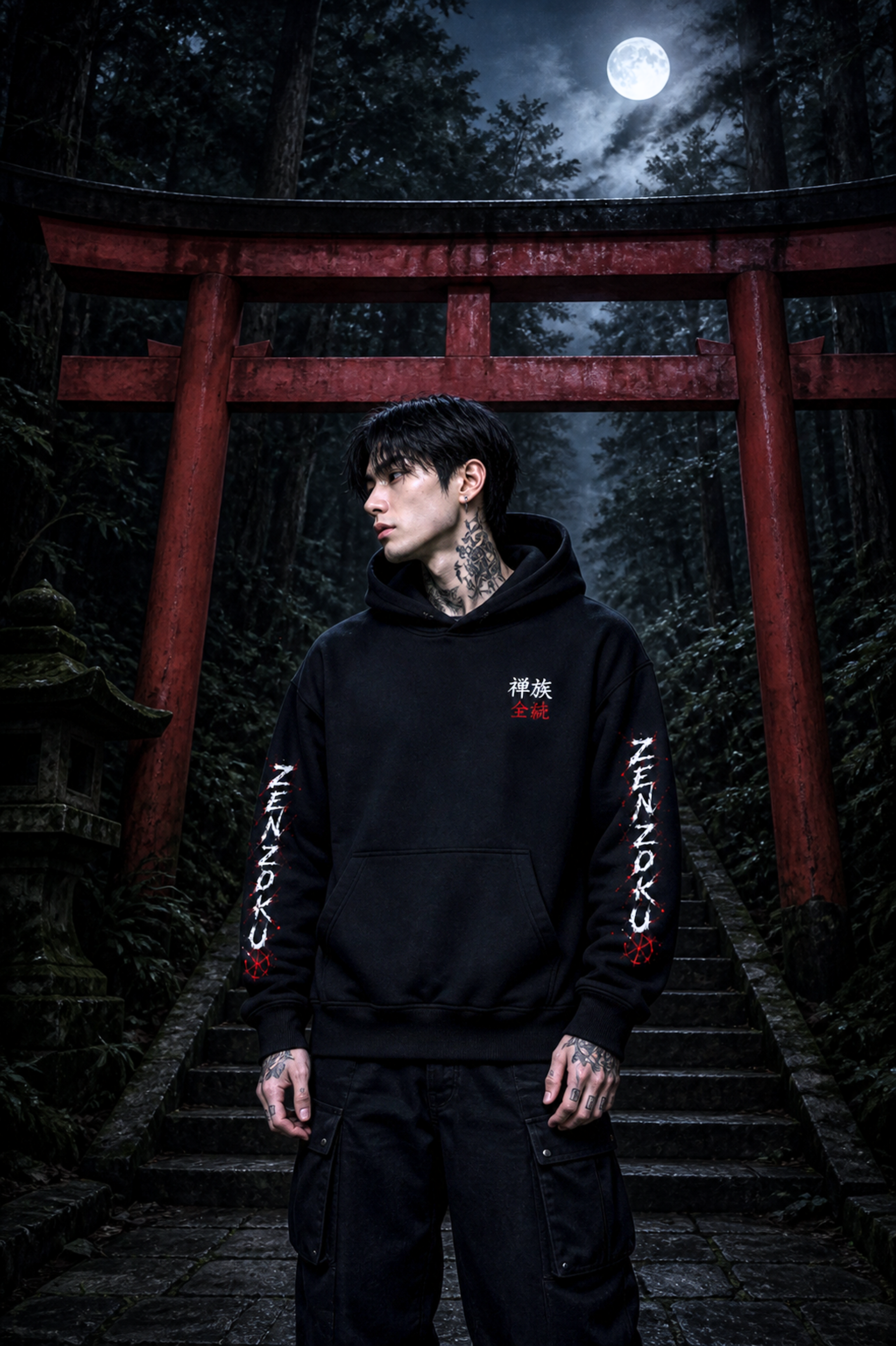 ZENZOKU Hoodie – Oversized Streetwear | Silence. Control. Power.