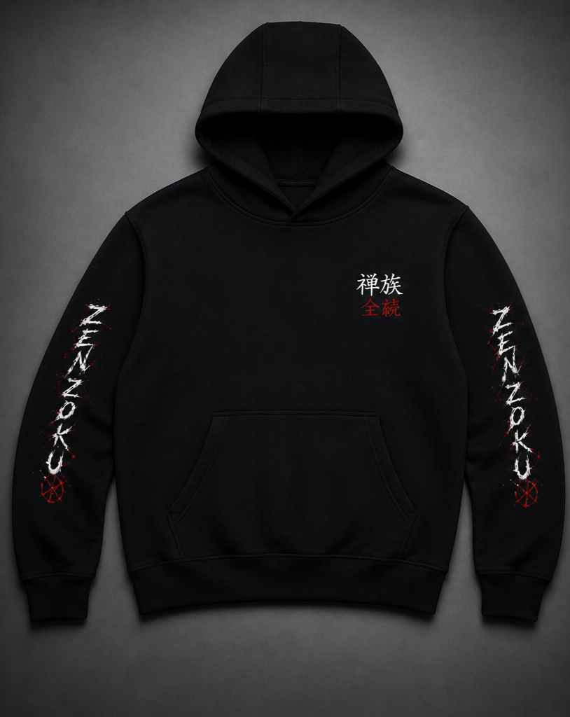 ZENZOKU Hoodie – Oversized Streetwear | Silence. Control. Power.